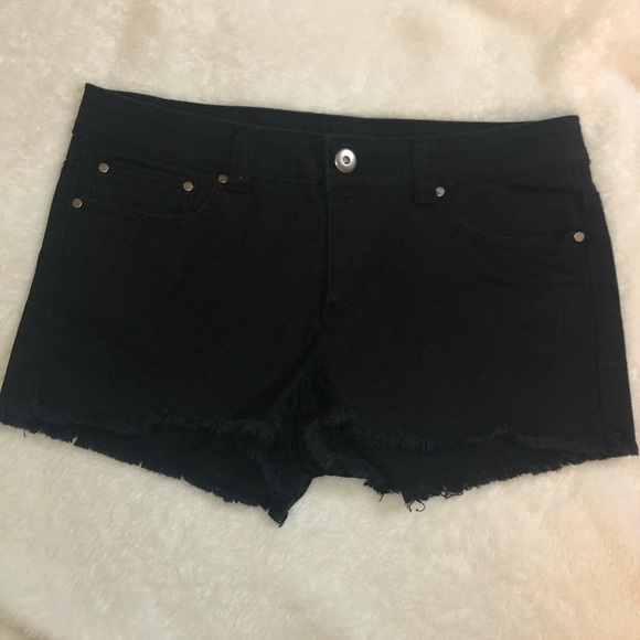 Forever 21 Black Cut Off Jean Shorts - Picture 3 of 6